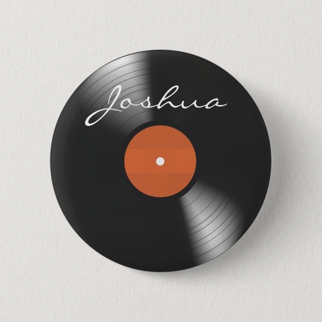Vinyl Record Button (Front)