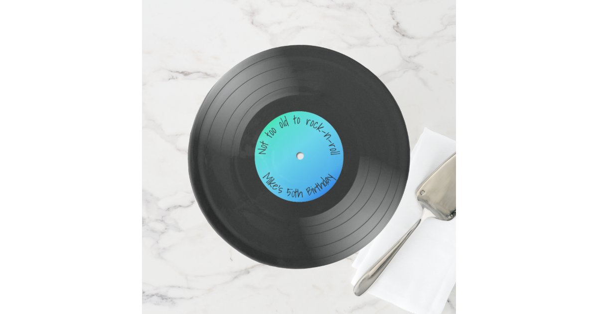 Vinyl Record Cake Plate Zazzle