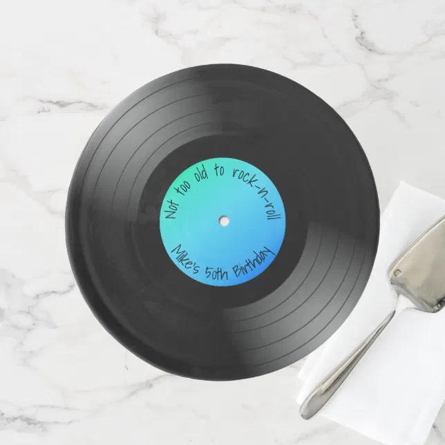 Vinyl Record Cake Plate Zazzle