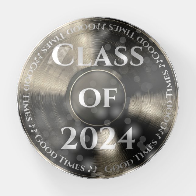 Vinyl Record Class of Paperweight (Front)