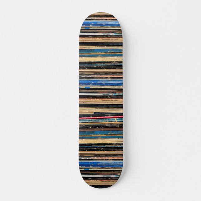 Vinyl Record Collector DJ Music Lovers Gift Skateboard (Front)