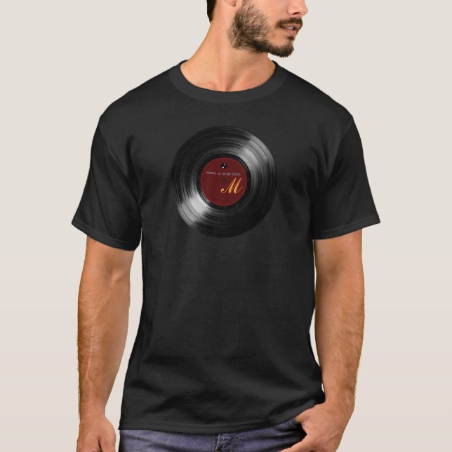 vinyl record customizable T-Shirt (Front)