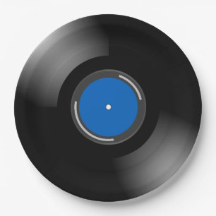 Vinyl Record Design Paper Plates