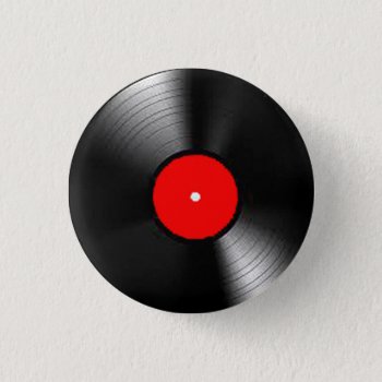 "vinyl Record" Gifts And Products Button by yackerscreations at Zazzle