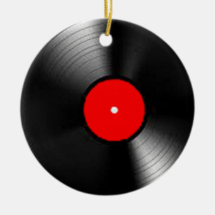 "Vinyl Record" gifts and products Ceramic Ornament