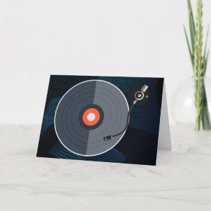 Vinyl Record Greeting Card
