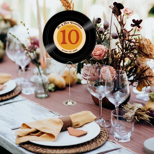 Vinyl Record Groovy Browns Table Number