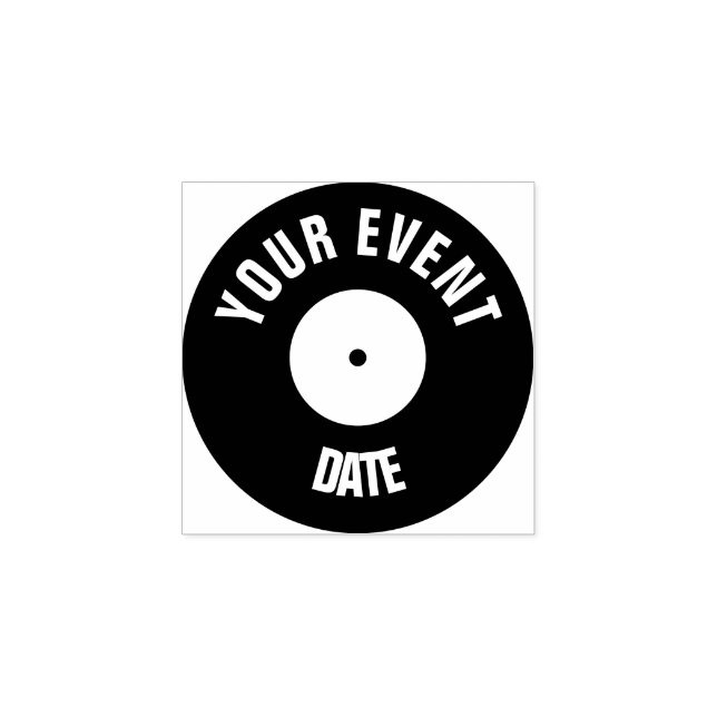 Vinyl record hand stamp (Imprint)