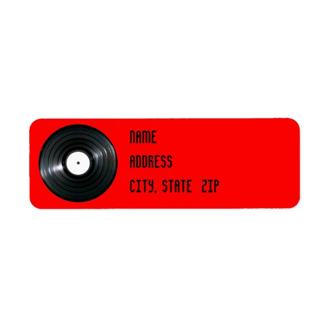 Vinyl Record Label (Front)