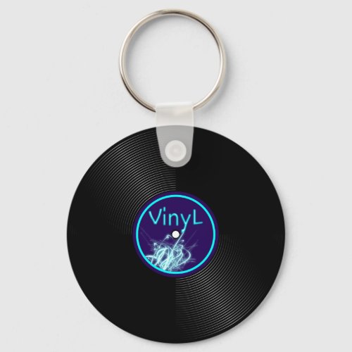 Vinyl Record LP Album 33 Keychain