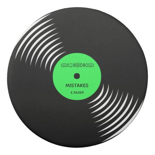 Vinyl Record Mistakes Eraser