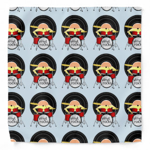 Vinyl Record Music Bandana