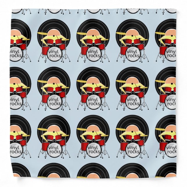 Vinyl Record Music Bandana (Front)