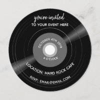 record party invitations