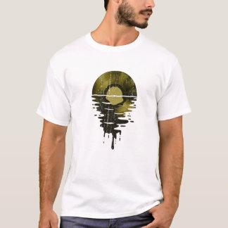 Vinyl Record Music LP Classic 80S Sunset T-Shirt