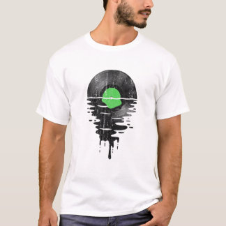 Vinyl Record Music LP Classic 80S Sunset T-Shirt