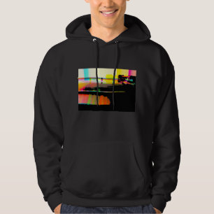 Vinyl record on turntable hoodie