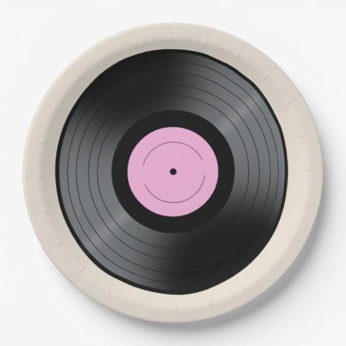 Vinyl Record Paper Plates
