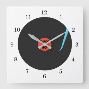 Vinyl Record Plate Clock