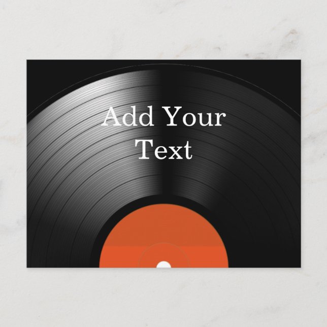 Vinyl Record Postcard (Front)
