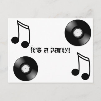 Vinyl Record Postcard