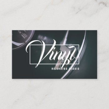 Vinyl Record   Recording Studio Music Shop Business Card by olicheldesign at Zazzle