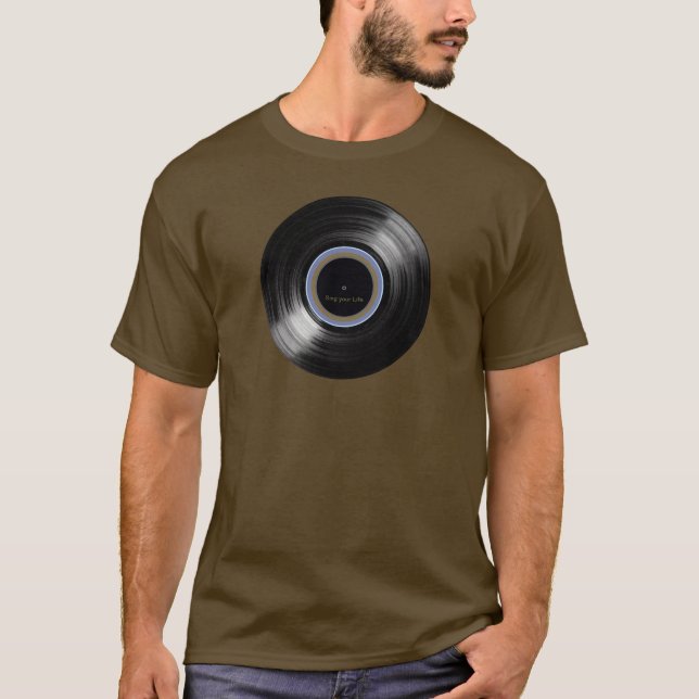 vinyl record retro music T-Shirt (Front)