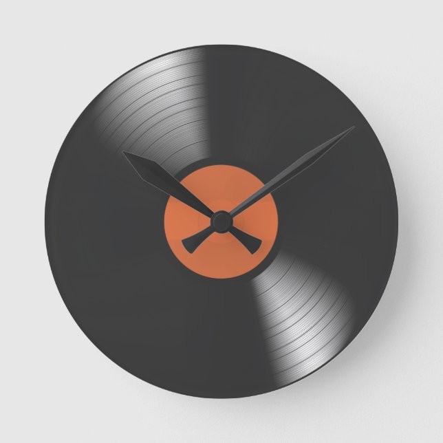 Vinyl Record Round Clock (Front)