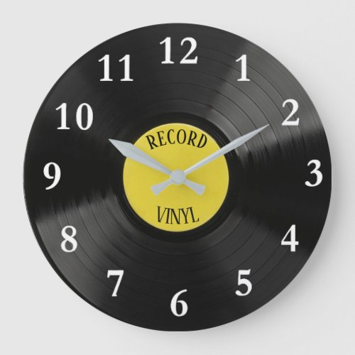 Vinyl Record Round Wall Clock