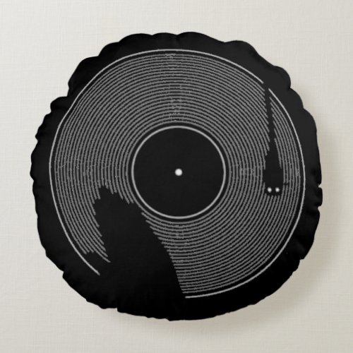 Vinyl Record Throw Pillow