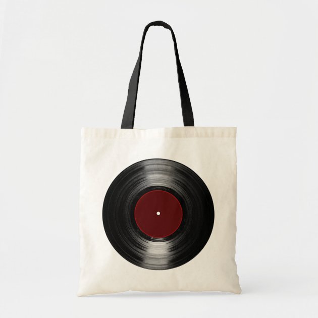vinyl record tote bag
