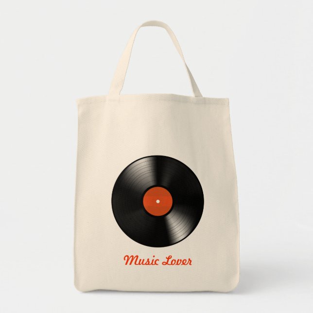 Vinyl Record Tote Bag (Front)