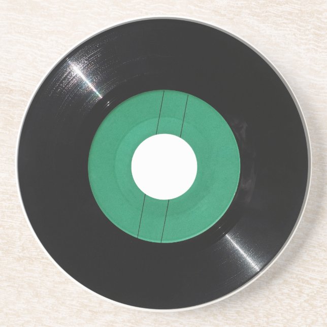 Vinyl record transparent PNG Coaster (Front)