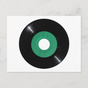 Vinyl record transparent PNG Postcard