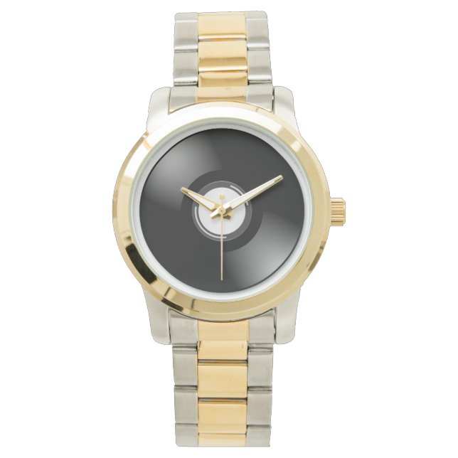 Vinyl Record Two Tone Watch (Front)