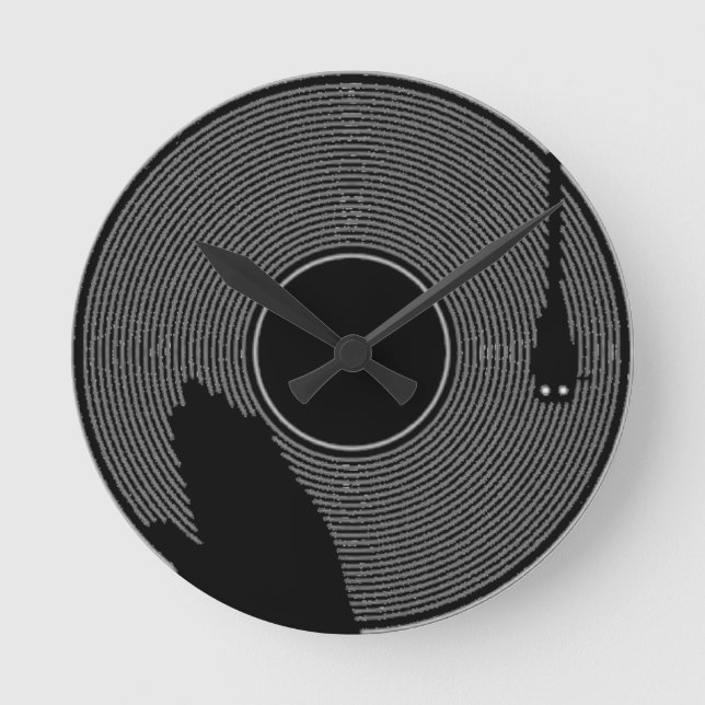 Vinyl Record Wall Clock (Front)
