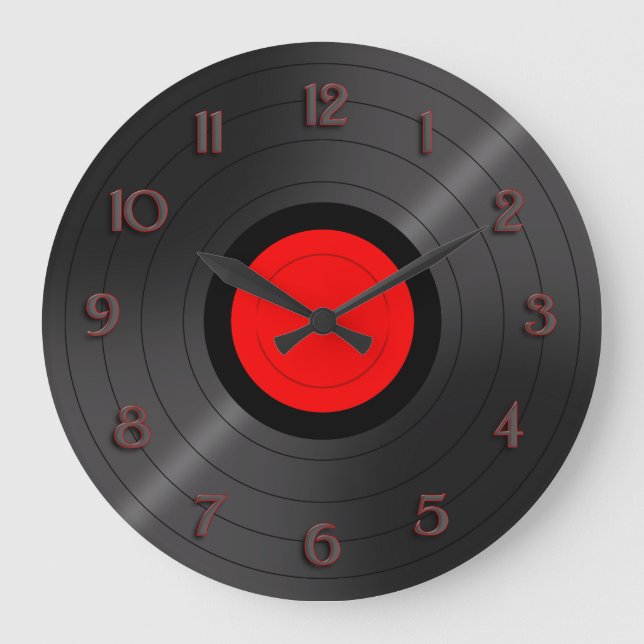 Vinyl Record Wall Clock (Front)
