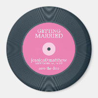 Vinyl Record Wedding Save the Date