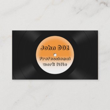 Vinyl Records Business Card by Grafikcard at Zazzle