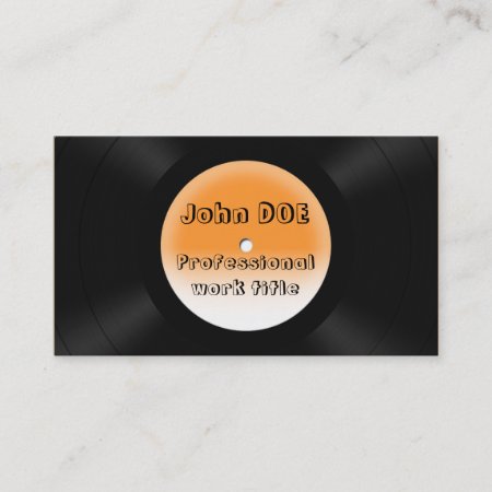 Vinyl Records Business Card