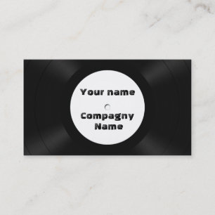 vinyl records business card