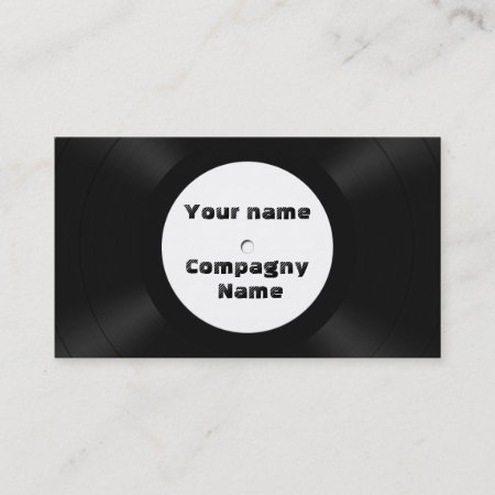 Vinyl Records Business Card