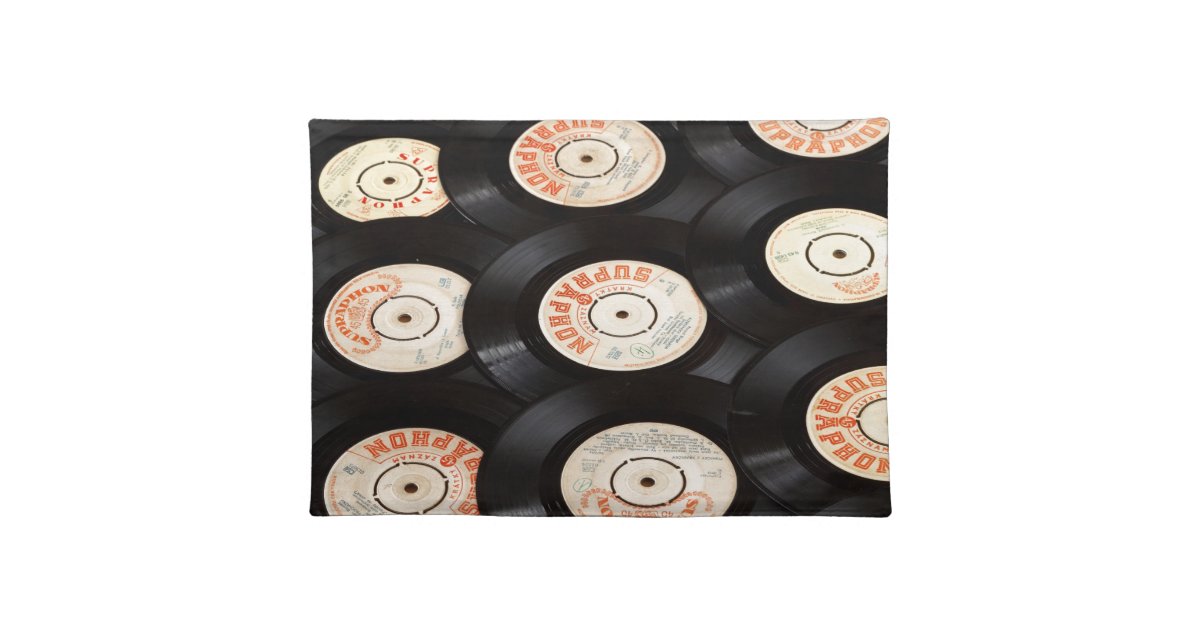 Vinyl Records Placemat Zazzle