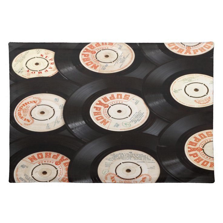 Vinyl Records Placemat Zazzle