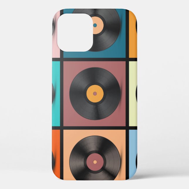 Vinyl records: retro LP set. Case-Mate iPhone Case (Back)