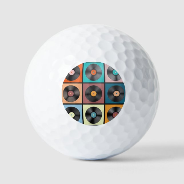 Vinyl records: retro LP set. Golf Balls (Front)