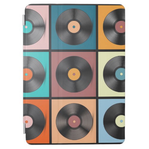 Vinyl records retro LP set iPad Air Cover