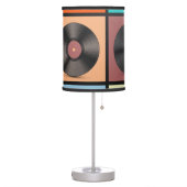 Vinyl records: retro LP set. Table Lamp (Left)