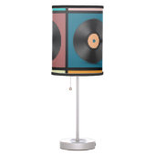Vinyl records: retro LP set. Table Lamp (Right)