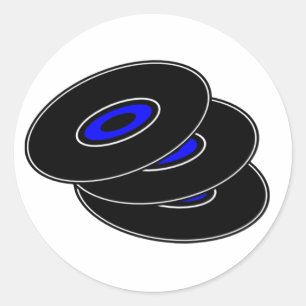 Vinyl Records Stickers